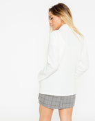 شانا جاكيت بجيوب سادة بأكمام طويلة نسائي