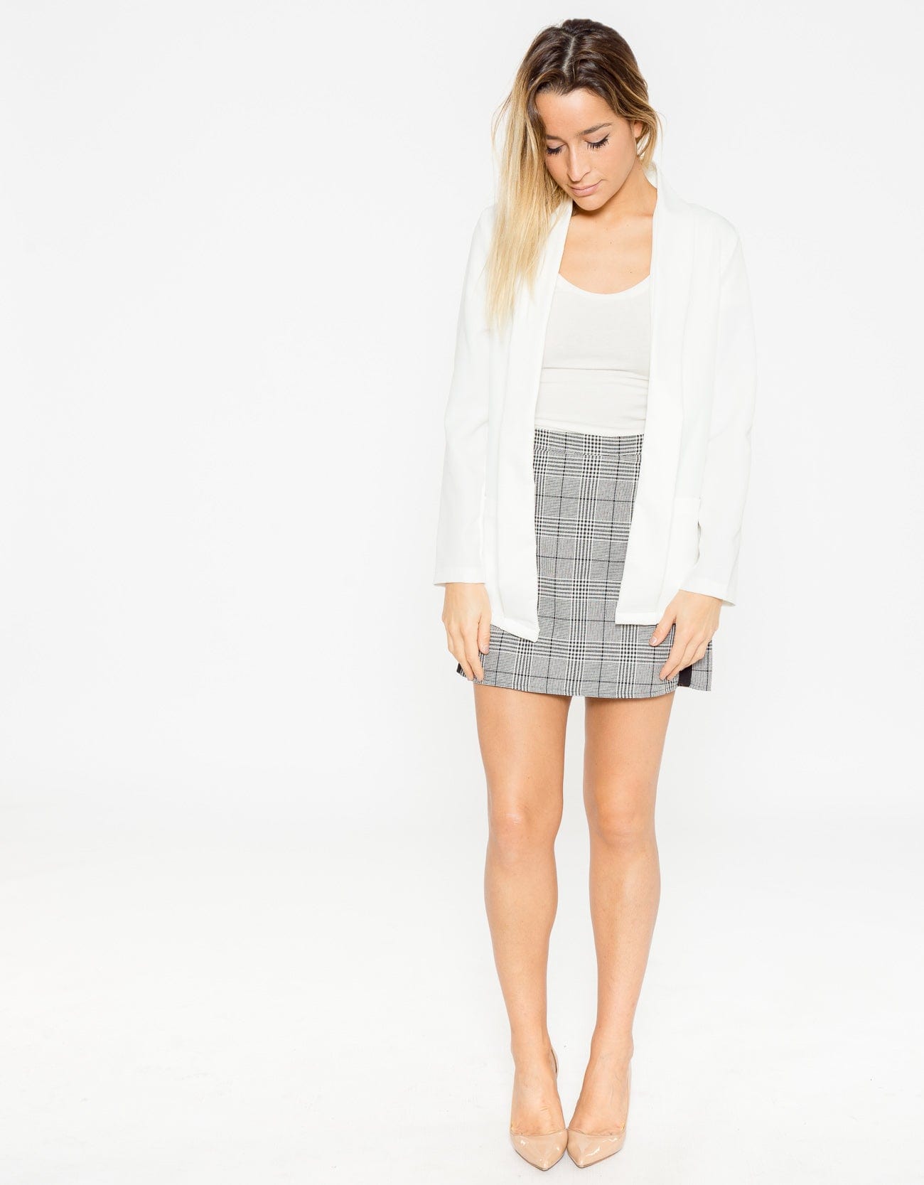 شانا جاكيت بجيوب سادة بأكمام طويلة نسائي