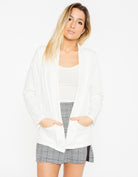 شانا جاكيت بجيوب سادة بأكمام طويلة نسائي