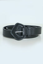 كيتشن حزام جلد رفيع مع توكة كبيرة نسائي