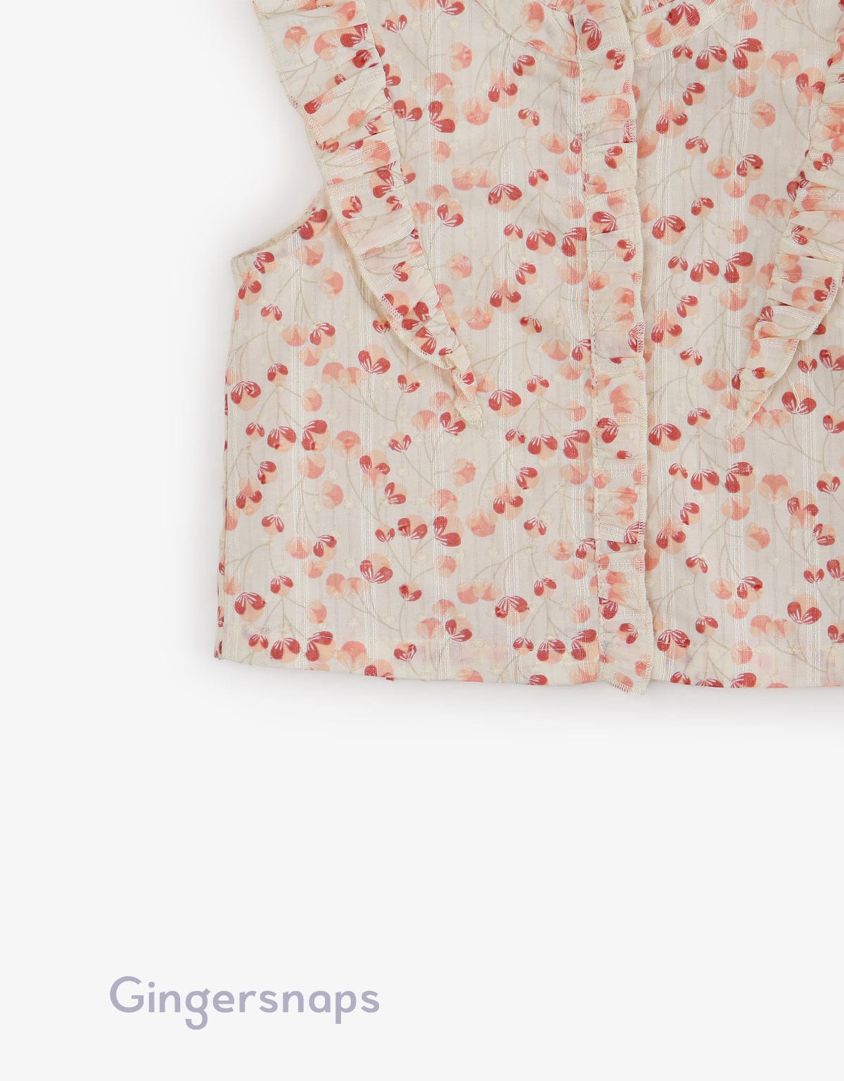 جينجرسنابس بلوزة كت منقوش كروب بناتي متعدد الألوان