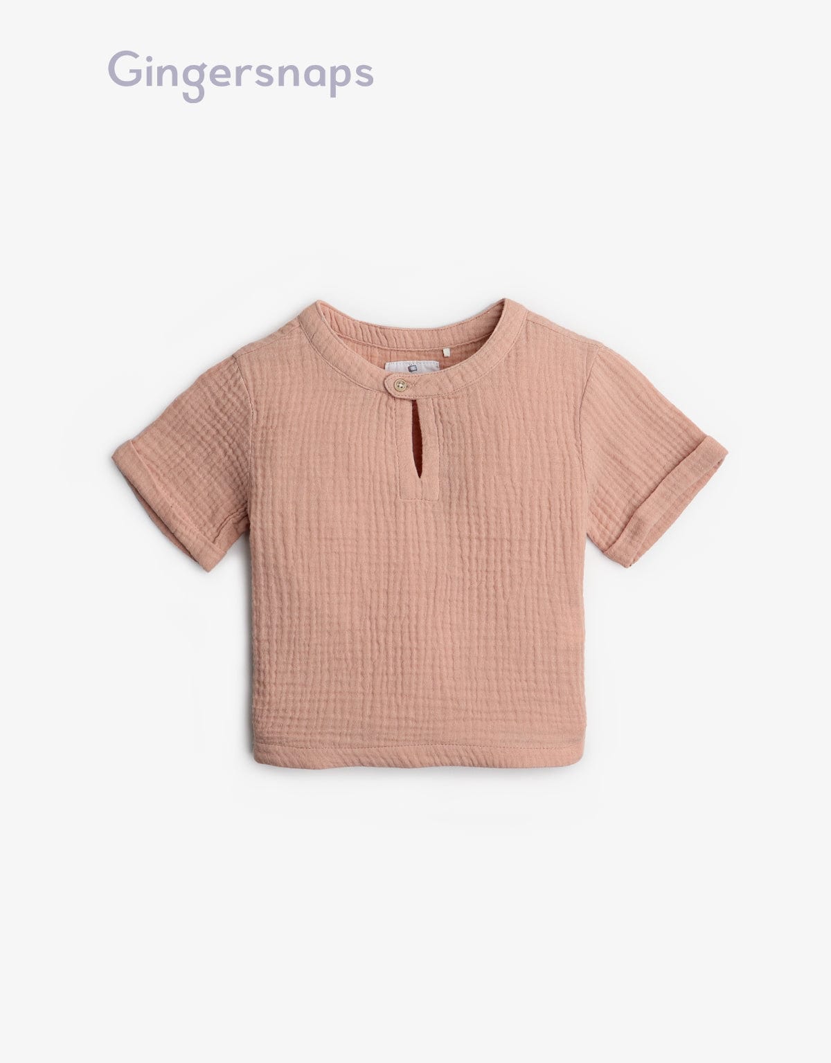 جينجرسنابس قميص منقط كم طويل رضع أولادي أحمر بنفسجي