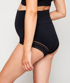 اتام سروال مشد نسائي داخلي لشد البطن للأمهات لون أسود أسود