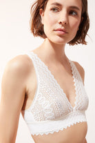 اتام صدرية دانتيل بدون حشو فتحة سبعة نسائي