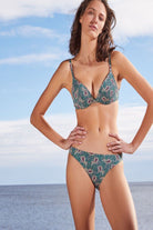 اتام حمالة صدر سباحة منقوش نسائي متعدد الألوان