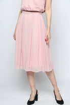 كيتشن تنورة ميدي كلوش شفافة نسائي