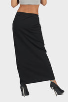 كيتشن تنورة طويلة هاي ويست سكيني على الجسم