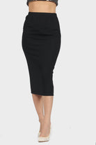 كيتشن تنورة ميدي سكيني خصر عالي