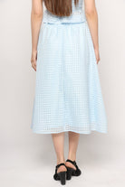 كيتشن تنورة ميدي واسعة مخرمة مبطنة