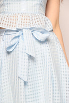 كيتشن تنورة ميدي واسعة مخرمة مبطنة