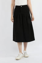 كيتشن تنورة ميدي سادة واسعة نسائي