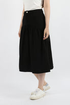 كيتشن تنورة ميدي سادة واسعة نسائي