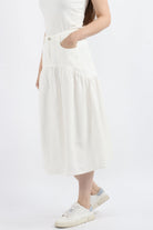 كيتشن تنورة ميدي سادة واسعة نسائي