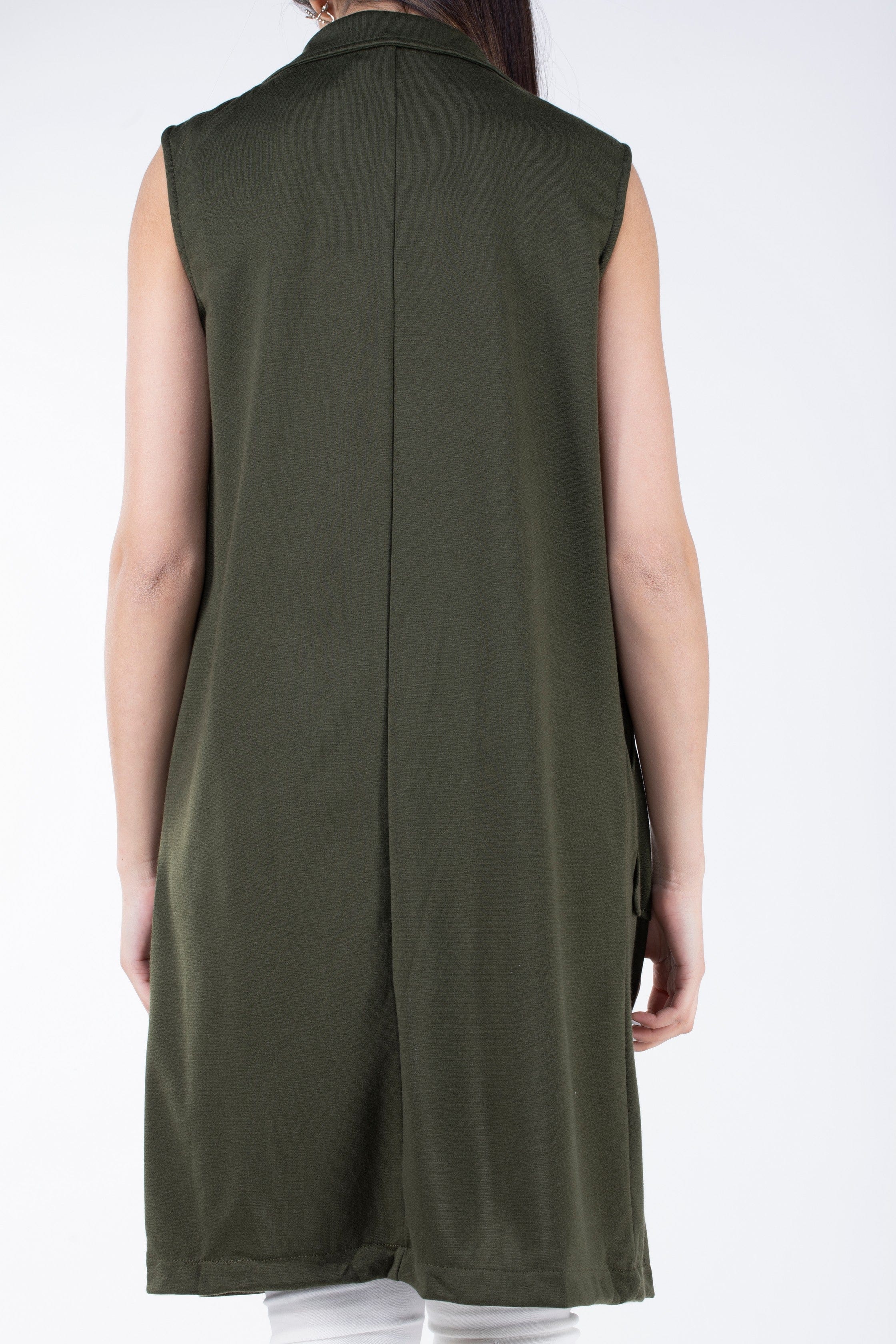 ميكا فيست بدون أكمام بجيوب أمامية