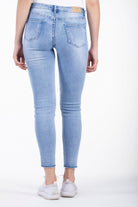 كيتشن بنطلون جينز استرتش طويل بخط من الجنب