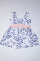 جينجرسنابس فستان بناتي مشجر حمالات بفيونكة على الخصر متعدد الألوان