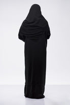 جوهرة عباية قماش ملكي كلاسيك بقيطان لف أسود