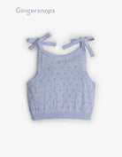 جينجرسنابس بلوزة بناتي مخرم حمالات أزرق