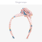 جينجرسنابس طوق شعر بناتي قماش متعدد الألوان