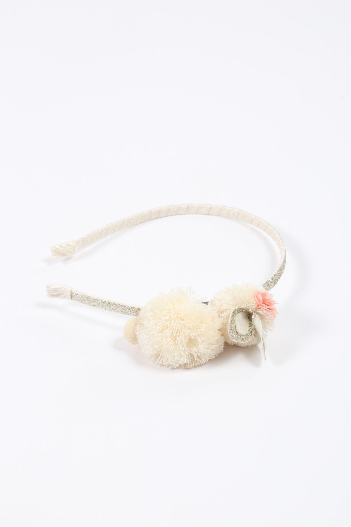 جينجرسنابس طوق شعر بناتي مع دبدوب بيج