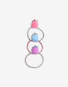 جينجرسنابس طقم توك لامعة مع بنسة بناتي متعدد الألوان