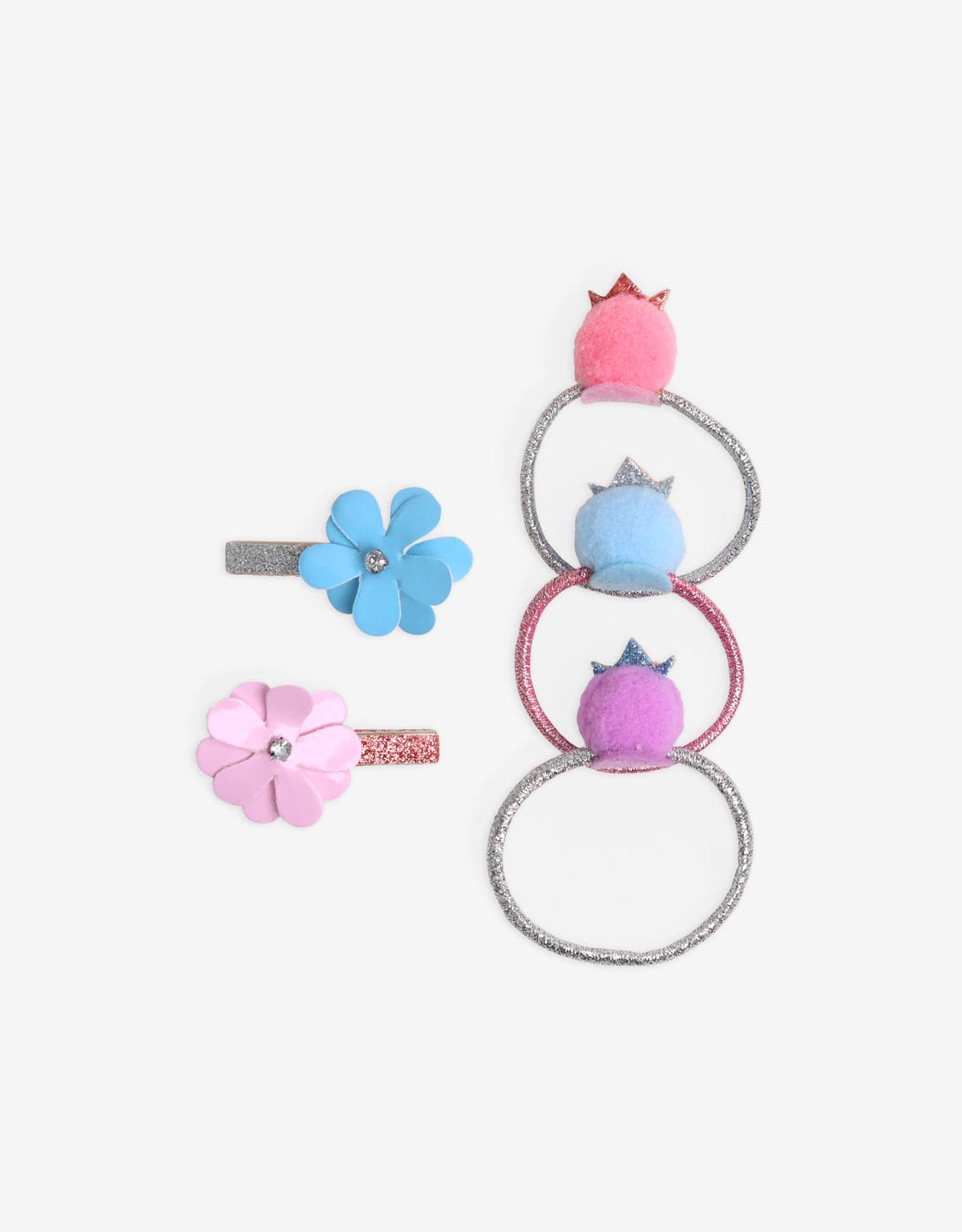 جينجرسنابس طقم توك لامعة مع بنسة بناتي متعدد الألوان