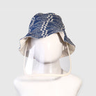 جينجرسنابس قبعة بناتي منقوشة مطرزة أوف وايت / أزرق غامق