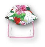 جينجرسنابس قبعة بناتي بنقشة ورود متعدد الألوان