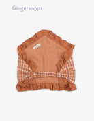 جينجرسنابس ربطة رأس مربعات مكشكشة بناتي بني