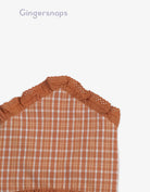 جينجرسنابس ربطة رأس مربعات مكشكشة بناتي بني