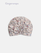 جينجرسنابس بونيه مشجر بفيونكة بناتي أطفال وردي