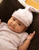 جينجرسنابس سالوبيت أطفال مواليد منقوش كم طويل وقبعة أرجواني