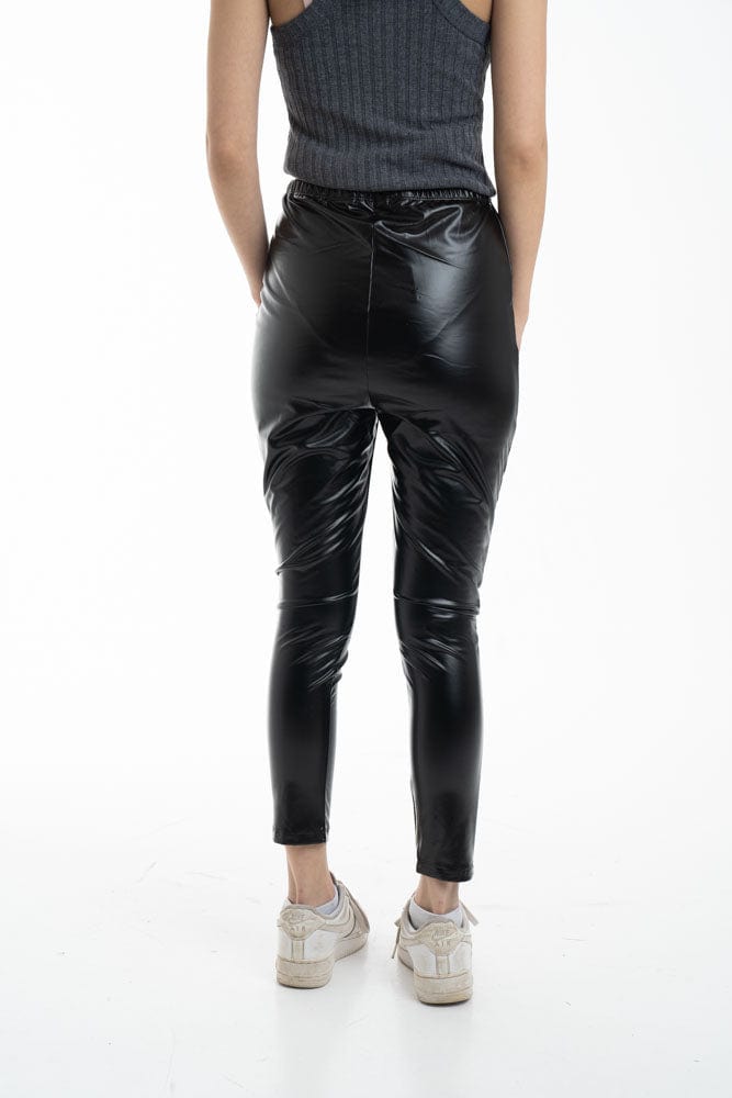 Black Faux Leather Leggings – Unparalleled Boutique