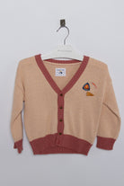 جينجرسنابس كارديجان ولادي بأزرار أمامية وبادج كم طويل أصفر بني