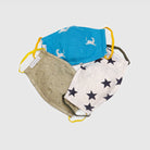 جينجرسنابس كمامات وجه منقوشة ولادي متعدد الألوان