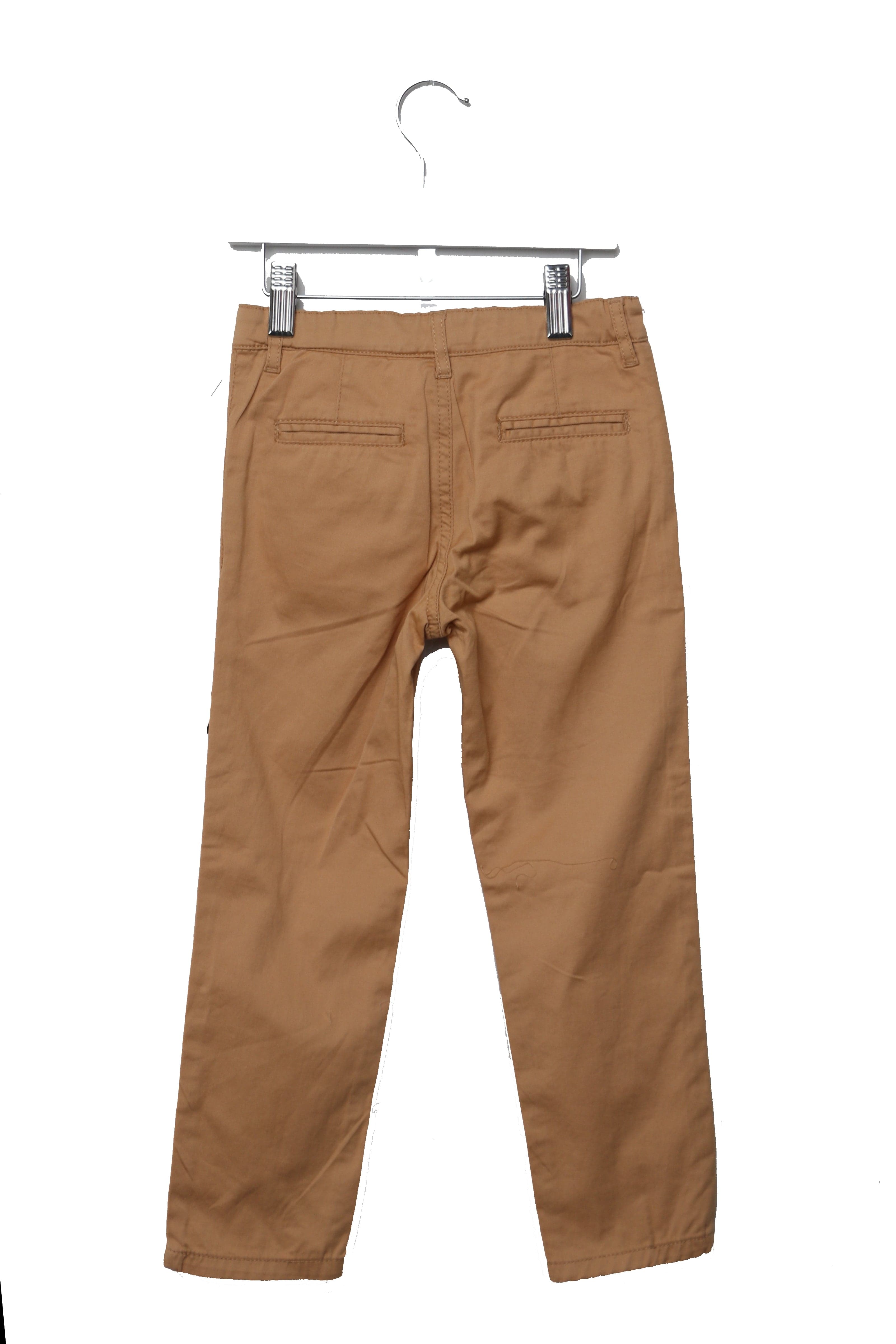 جينجرسنابس بنطلون ولادي سادة بسحاب وزرار أمامي برتقالي غامق