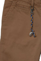 جينجرسنابس بنطلون ولادي سادة بسحاب وزرار أمامي برتقالي غامق