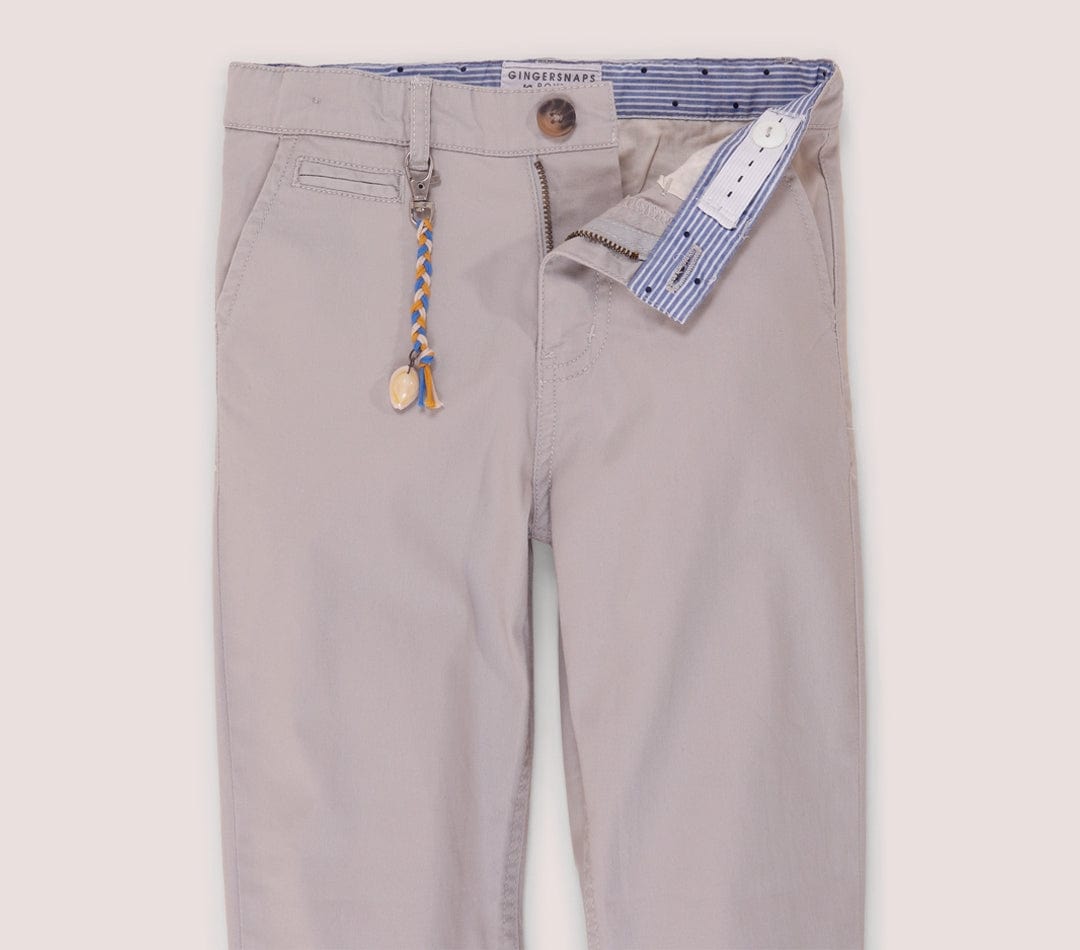 جينجرسنابس بنطلون سادة بنية قدم من الأسفل رمادي