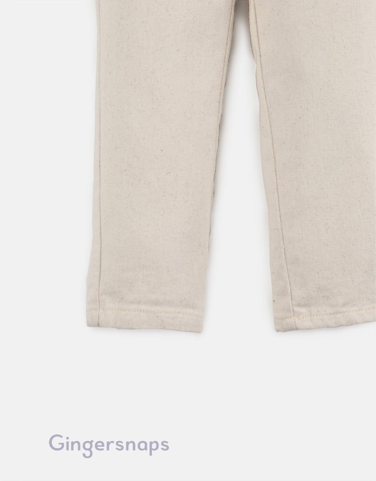 جينجرسنابس بنطلون ولادي سادة بسحاب وجيوب جانبية أبيض