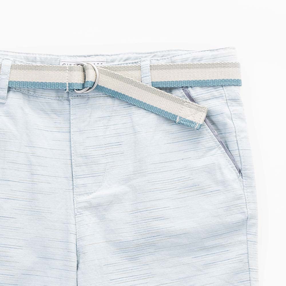 جينجرسنابس شورت ولادي مخطط بالعرض أزرق خفيف