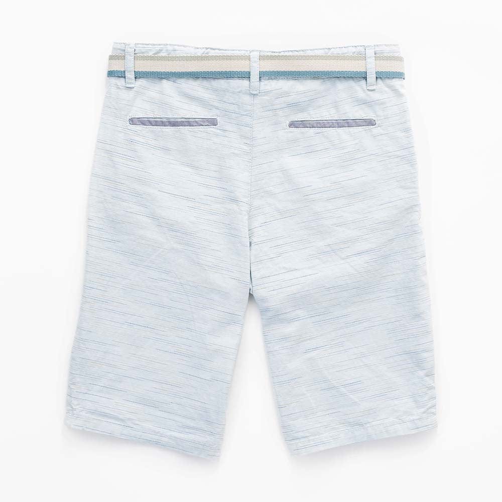 جينجرسنابس شورت ولادي مخطط بالعرض أزرق خفيف