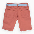 جينجرسنابس شورت ولادي منسوج سادة قرمزي