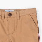 جينجرسنابس بنطلون ولادي سادة بخطين أماميين كراميل