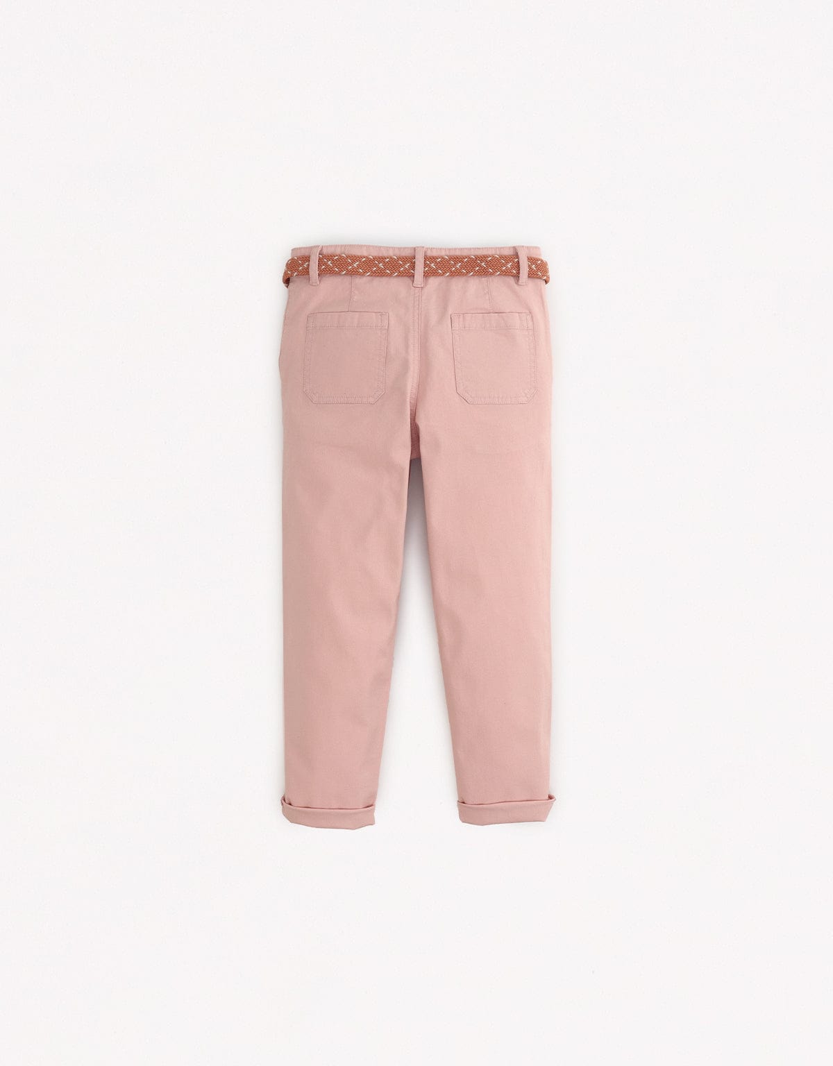 جينجرسنابس بنطلون ولادي سادة بجيوب جانبية وردي