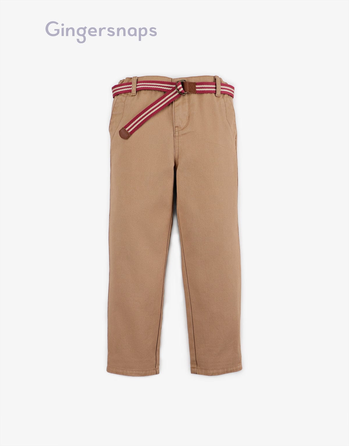 جينجرسنابس بنطلون اطفال ولادي سادة بني