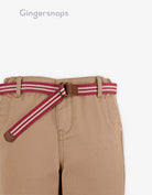 جينجرسنابس بنطلون اطفال ولادي سادة بني