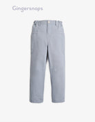 جينجرسنابس بنطلون ولادي سادة بجيوب واسعة أزرق