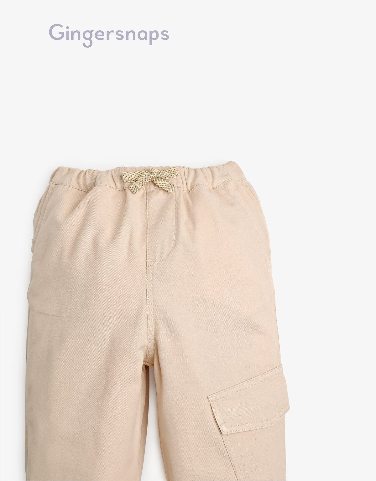 جينجرسنابس بنطلون كارجو أولادي بجيوب أمامية بيج