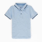 جينجرسنابس تيشيرت ولادي بولو سادة بأزرار أزرق سماوي