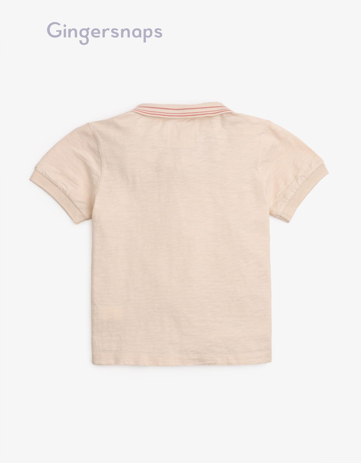 جينجرسنابس تيشيرت بولو سادة نص كم بأسورة مطاطية ولادي بيج